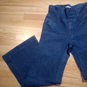 Old Navy 70s Style Bell Bottom Dark Wash Pants